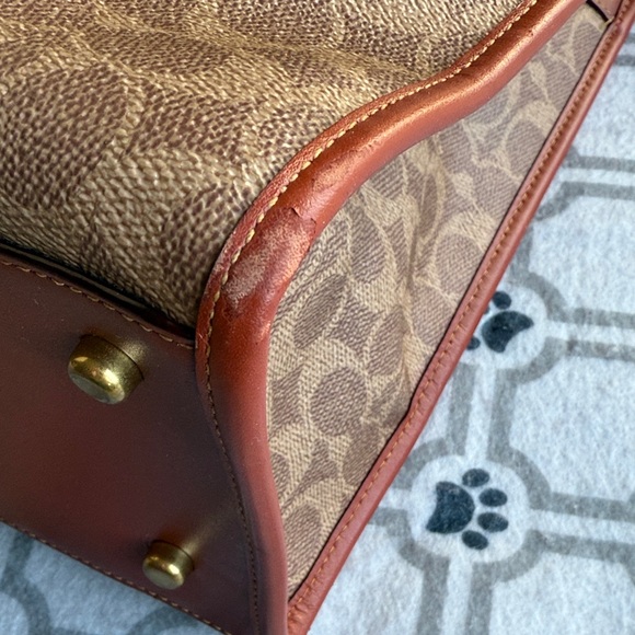 Coach Multicolor Patchwork Tote with Brown Accents - Picture 10 of 16